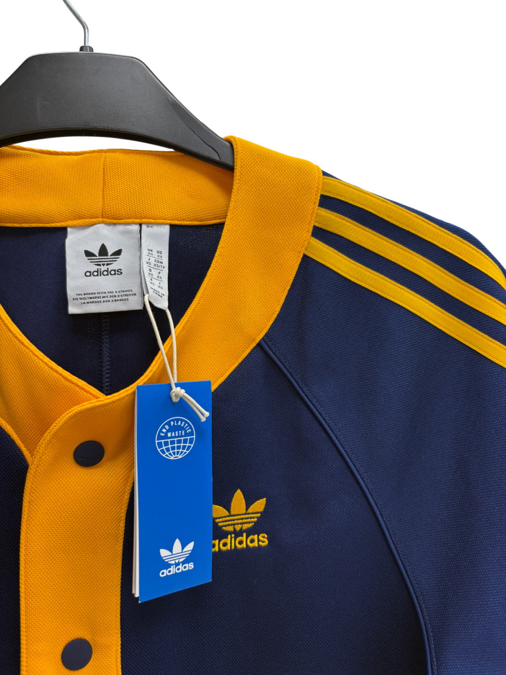 adidas Blue Classics Short Sleeve Shirt And Shorts Set UK XS