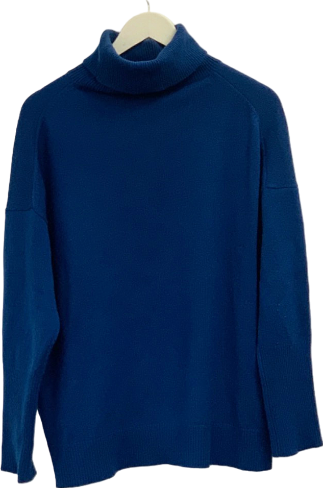 Chinti & Parker Blue Turtleneck Jumper S