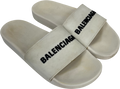 Balenciaga White Pool Sliders UK 8 EU 41 👠