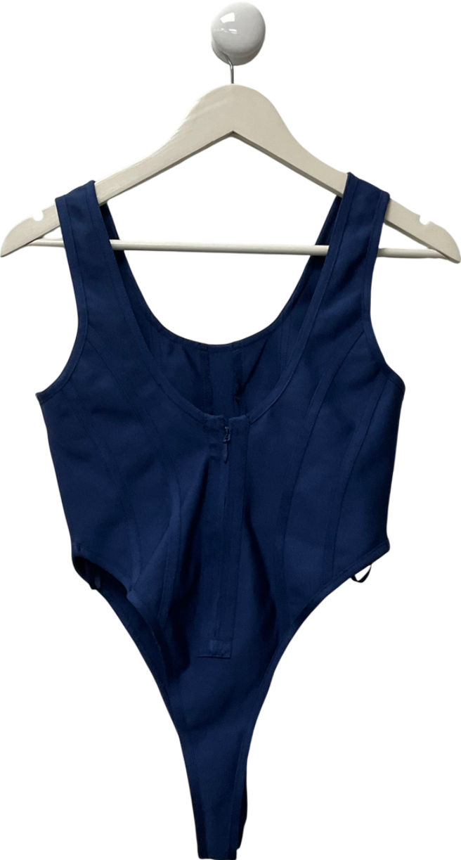 peace + love Blue Corset Style Bodysuit UK 10