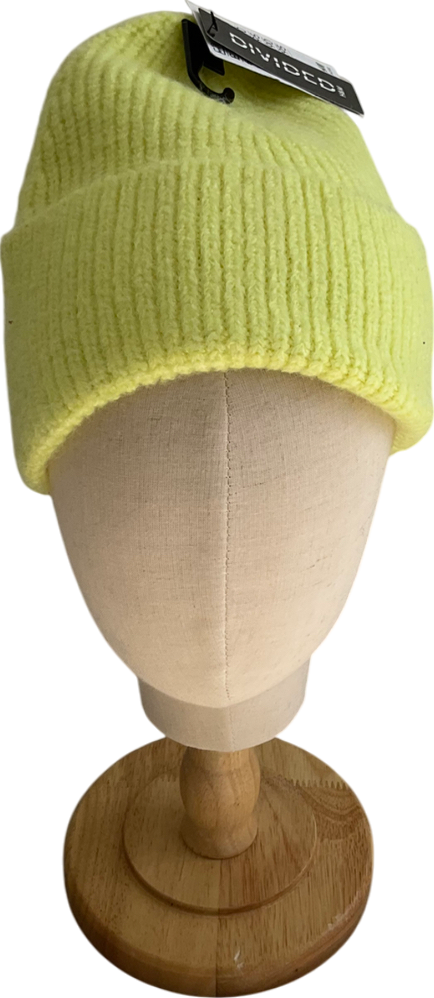 H&M Yellow Knitted Beanie Hat One Size