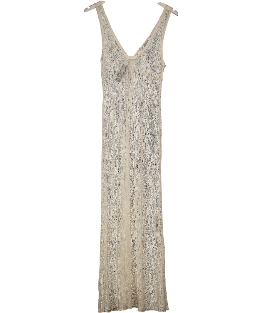 Light Before Dark Pink Lace Slip Dress UK S