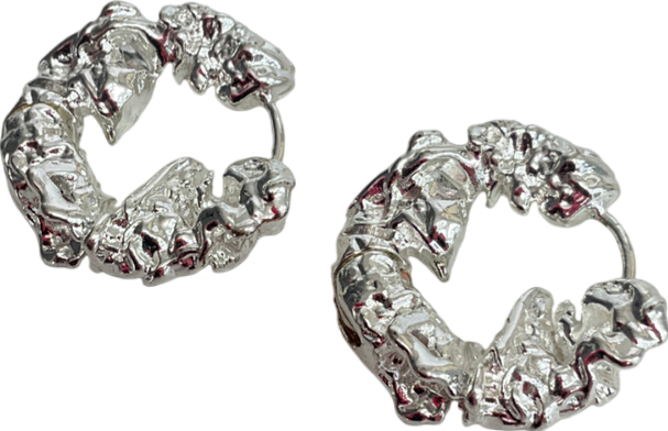 pilgrim Metallic Trust Hoop Earrings Silver-plated