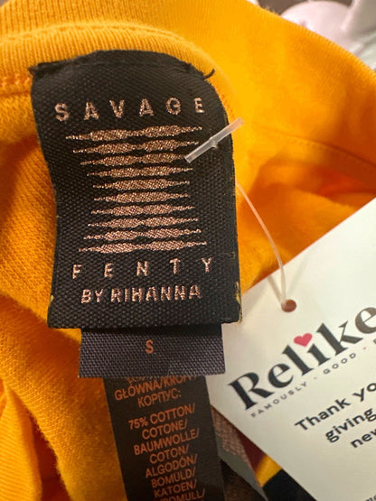 Savage Fenty Yellow T-Shirt UK S