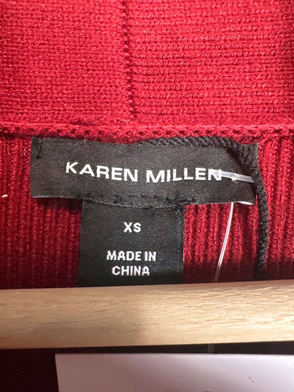 Karen Millen Red Long Sleeve Knit Dress XS