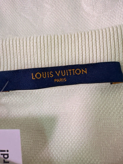 Louis Vuitton White Signature 3D Pocket Monogram T-Shirt UK XS