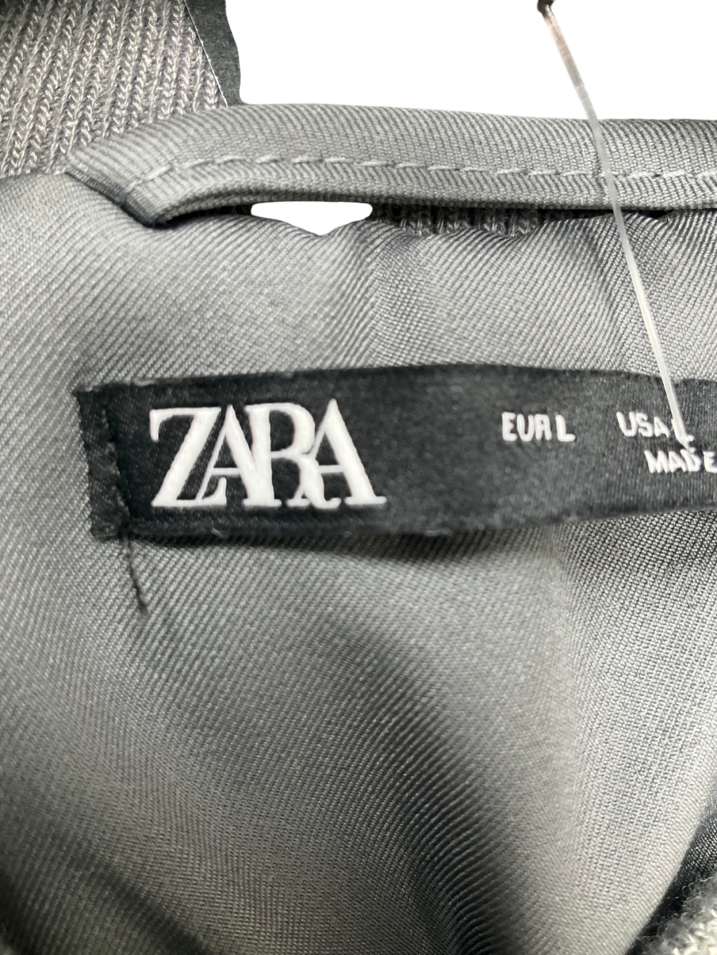 ZARA Metallic Sequin Bomber Jacket UK L