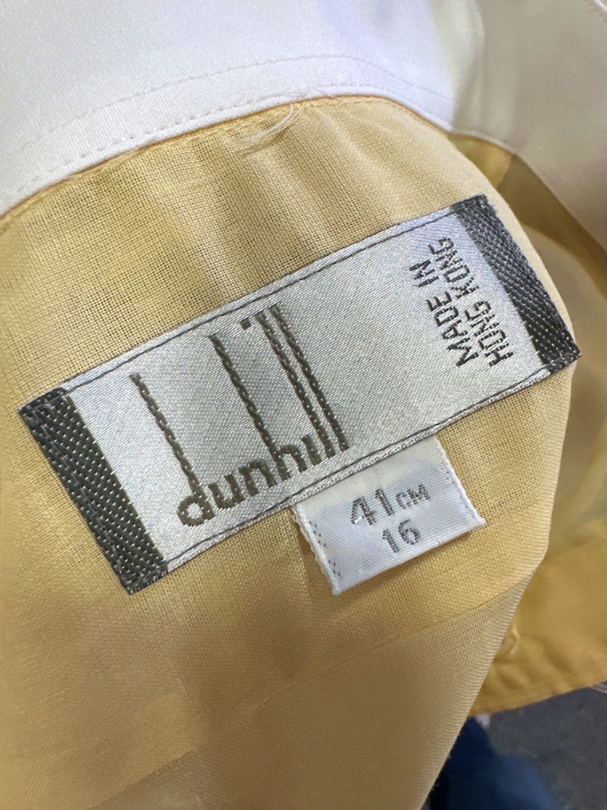 Dunhill Yellow Dress Shirt UK 16