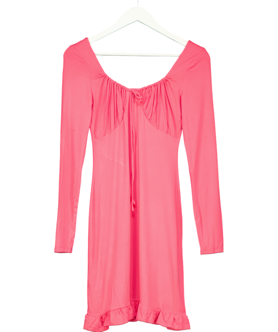 MANGO Pink Long Sleeve Dress UK 6