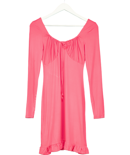 MANGO Pink Long Sleeve Dress UK 6