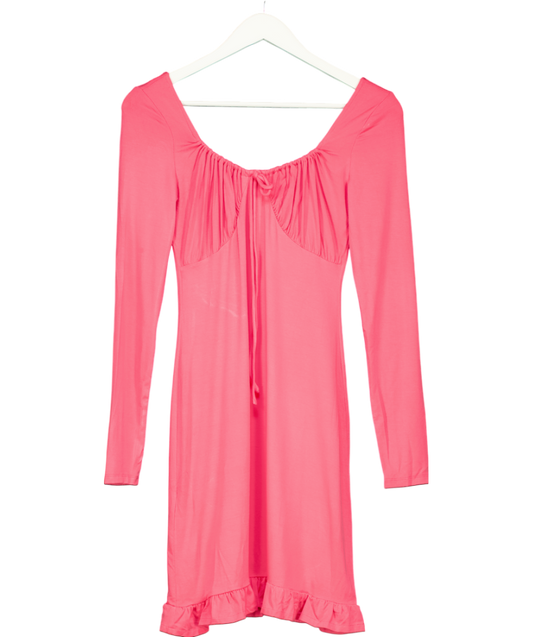 MANGO Pink Long Sleeve Dress UK 6