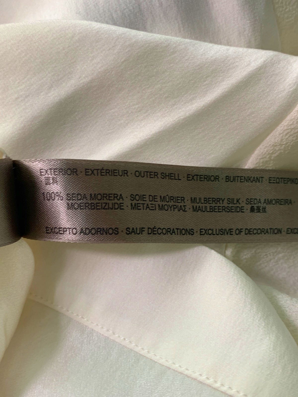 Uterque White Short Sleeve Blouse M