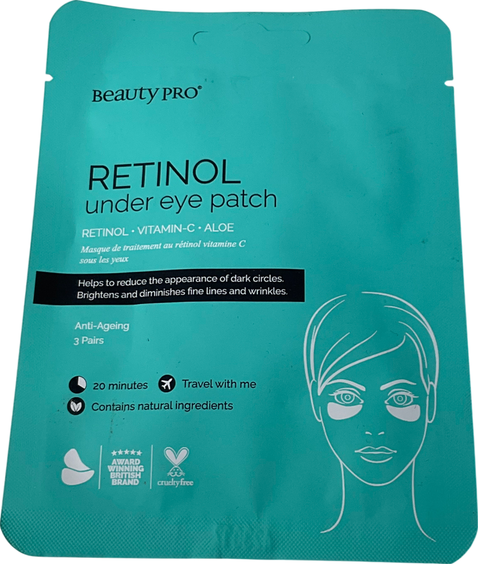 Beauty Pro Retinol Under Eye Patch (3 Pairs) One size
