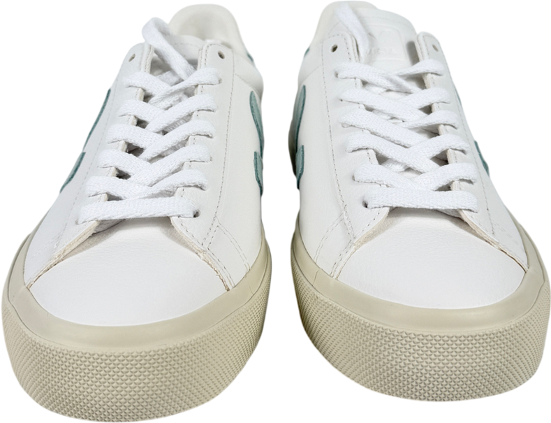 VEJA Campo Leather White Matcha Trainers UK 4 EU 37
