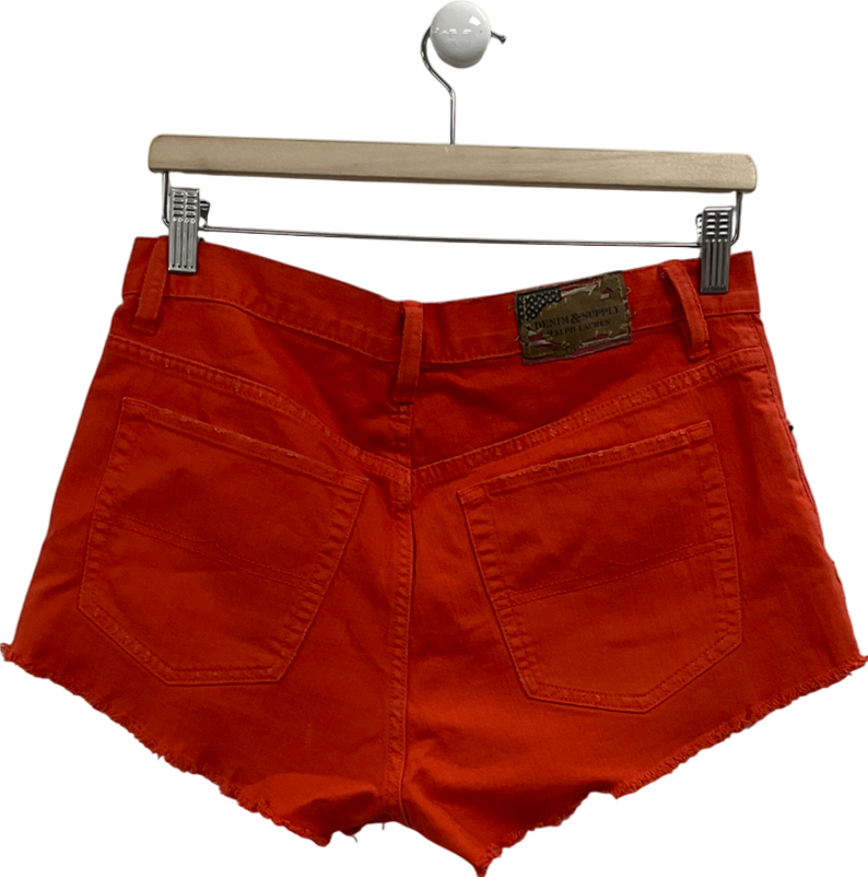 Ralph Lauren Orange Vintage Denim Shorts W28