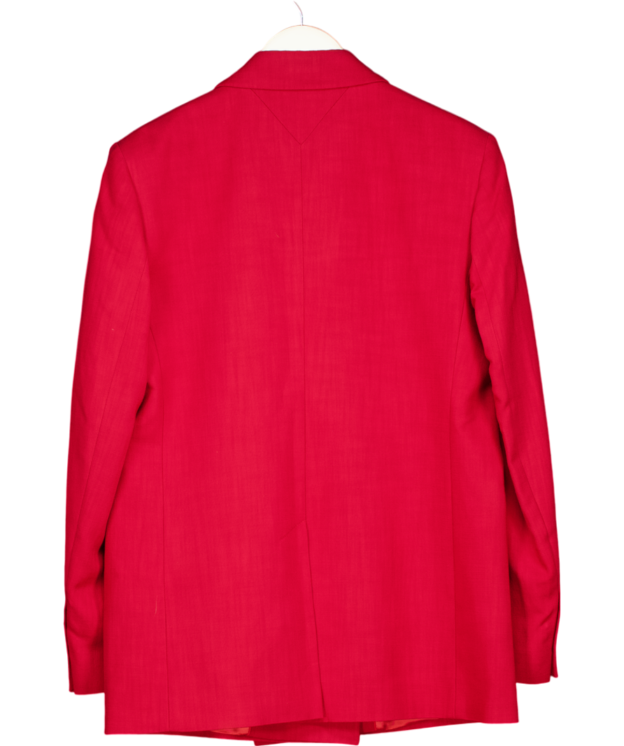 Tommy Hilfiger Red The Sofia Capsule Double Breasted Blazer UK 8