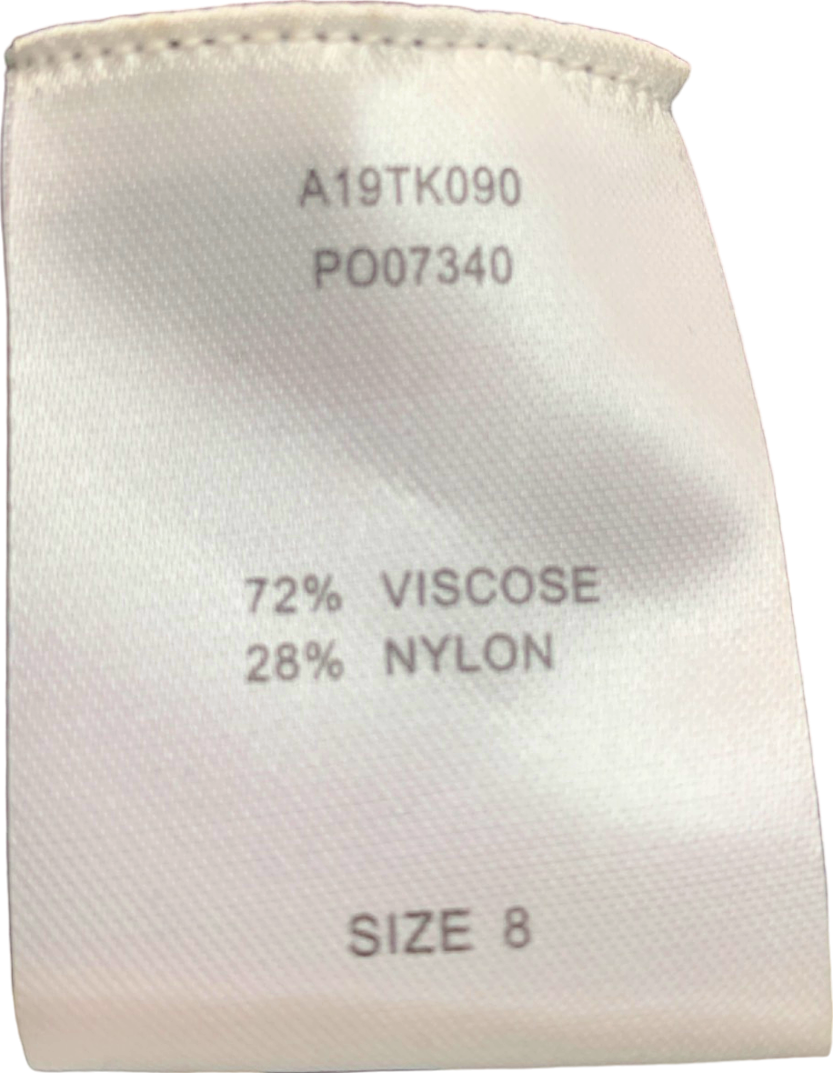 Sosandar Black High Neck Button Cuff Rib Knit Top Size UK 8