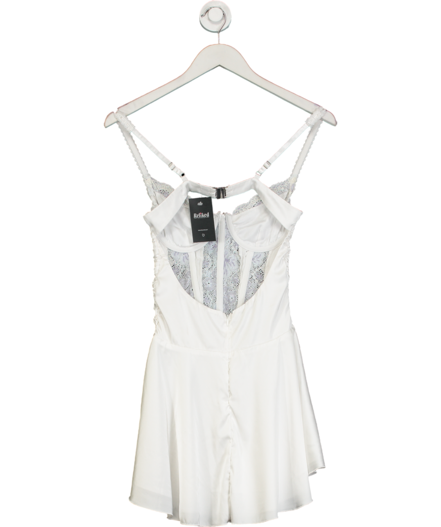 outcast White Eternal Mini Dresss UK S