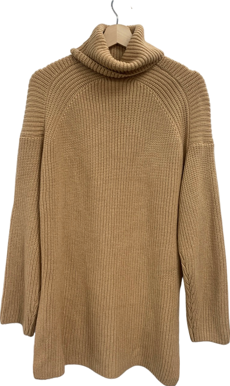 WAYF Beige Turtleneck Sweater UK XS
