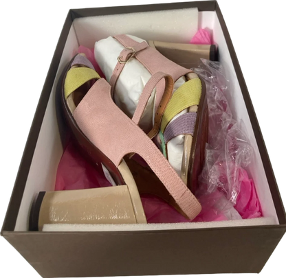 CHIE MIHARA Multicoloured Badena Colour Block Sling Back Court Shoes, Mint/lavender/lemon BNIB UK 5.5 EU 38.5 👠
