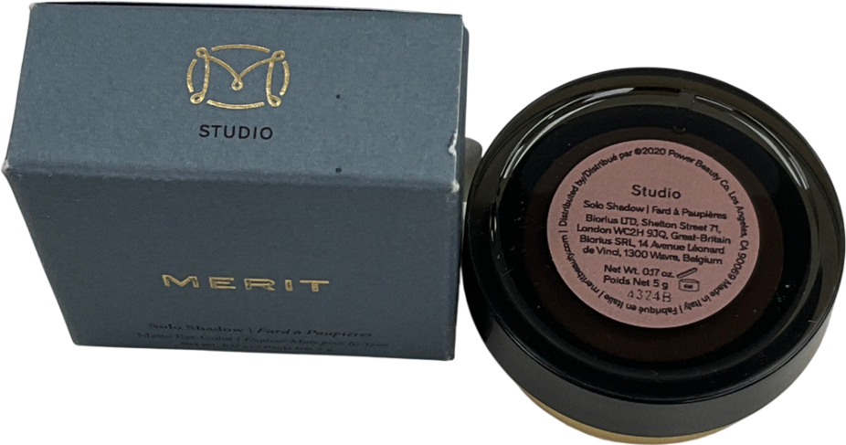 Merit Solo Shadow Cream-to-powder Soft Matte Eyeshadow Studio 5g