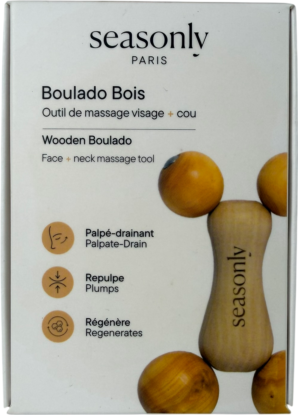 Seasonly Wooden Boulado Massage Tool One Size