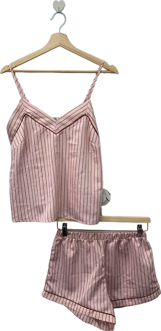 Chi Chi London Pink Loungewear Striped Pyjama Set S