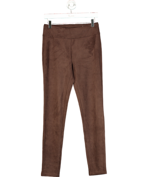 J.Mclaughlin Brown Suri Faux Suede Leggings UK S