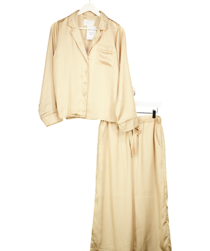 JimJam Metallic Gold Satin Pyjama Set UK S/M