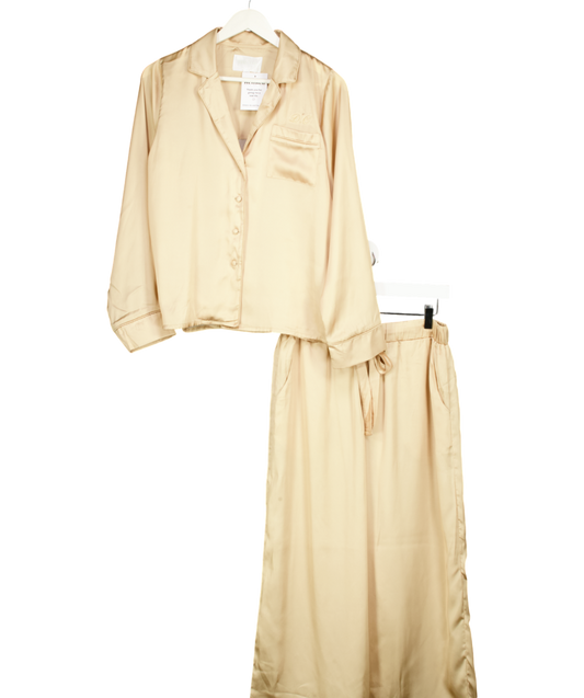 JimJam Metallic Gold Satin Pyjama Set UK S/M