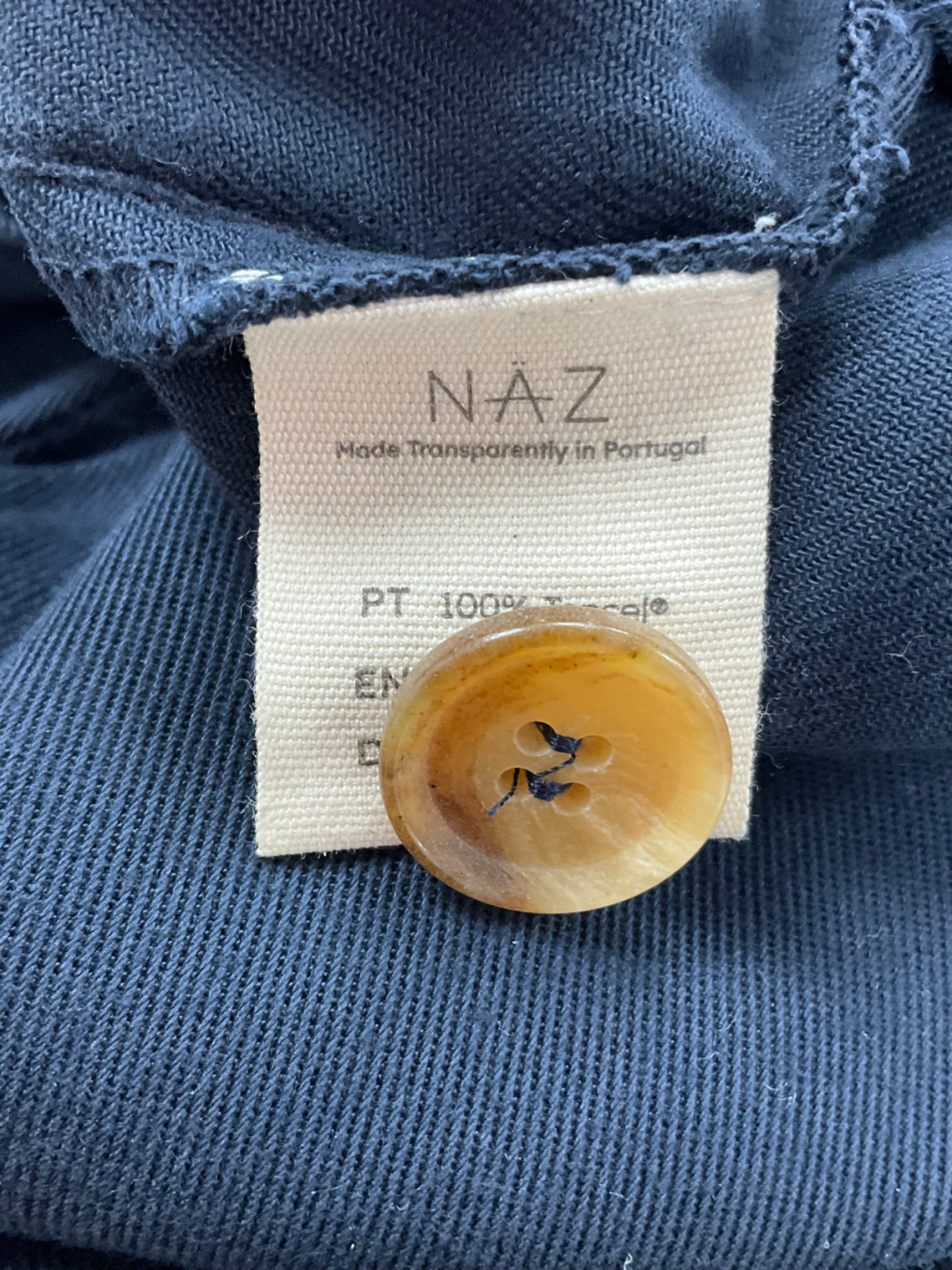 naz Blue Tencel Trousers UK L