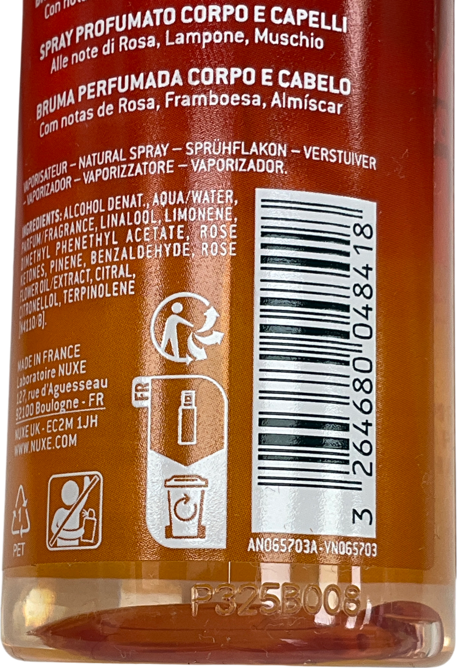 Nuxe Hair & Skin Happy In Pink Body And Hair Fragrant Mist 100ml