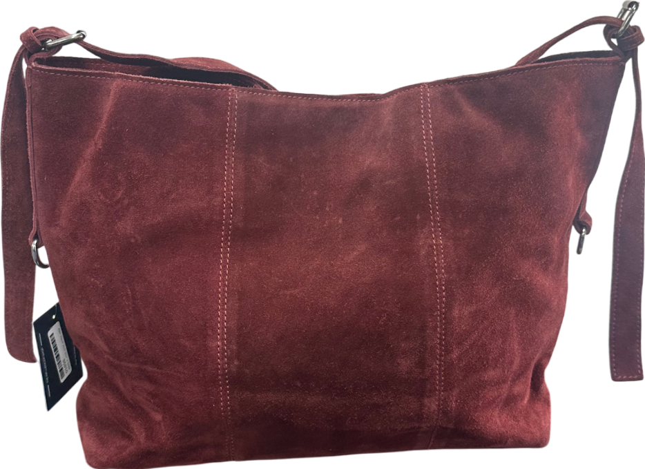 ASOS Brown Asos Design Suede Slouch Buckle Tote Bag