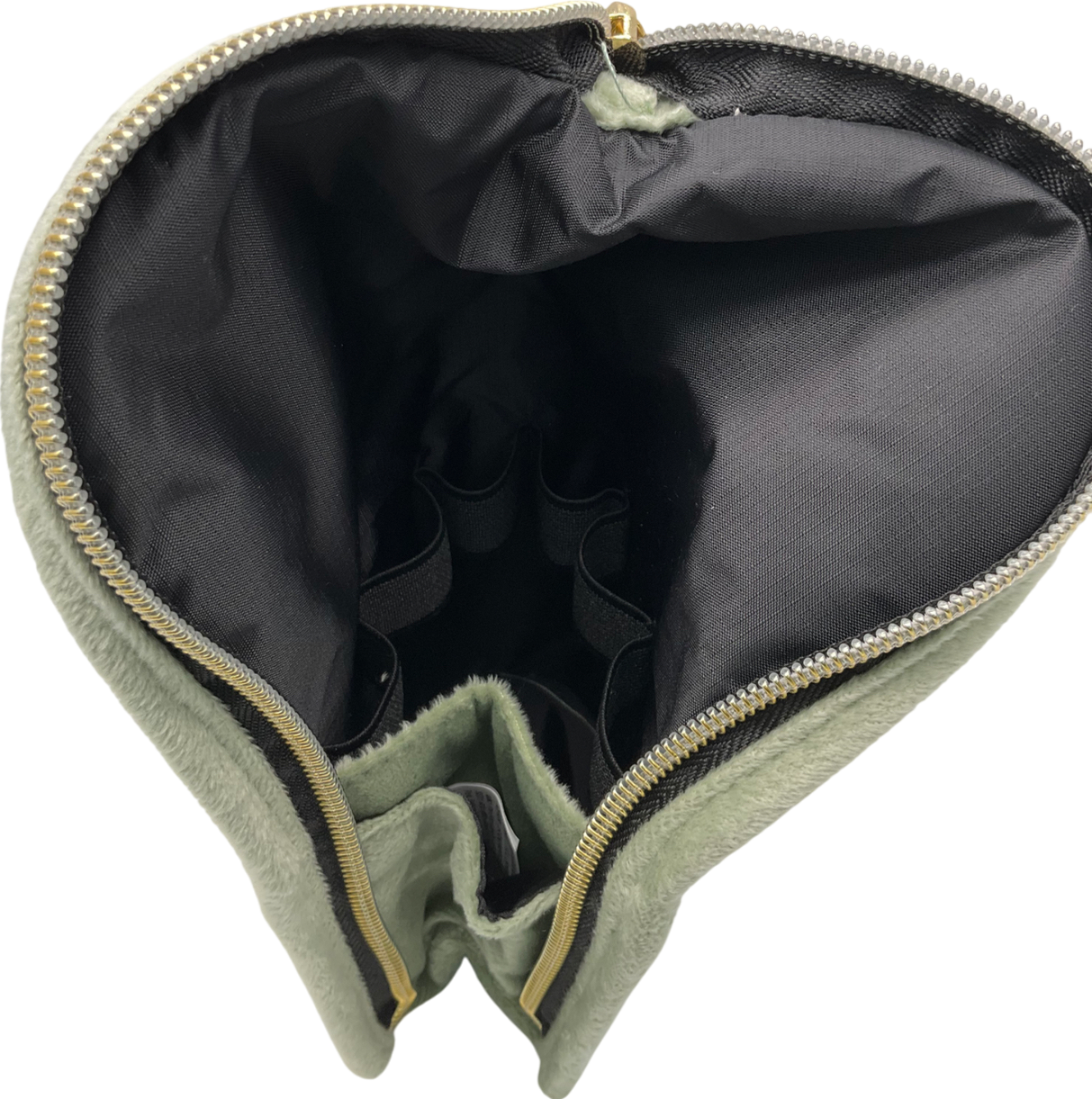 The Flat Lay Co. Standing Brush Case - Green Velvet One Size