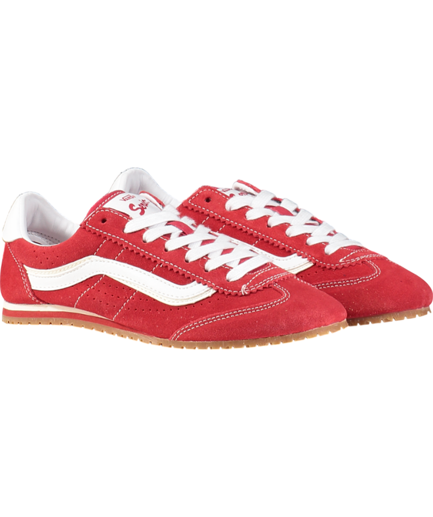 VANS Red Super Lowpro Retro Trainers UK 4.5 EU 37.5 👠