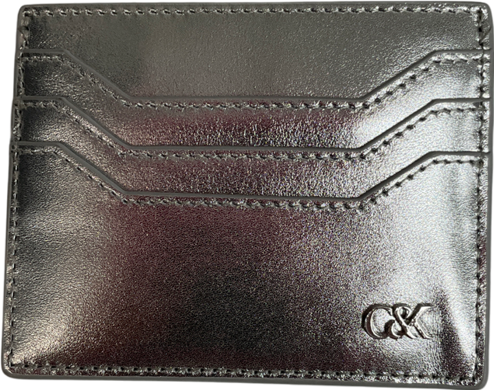 Charles & Keith Carli Metallic Leather Multi-slot Card Holder One Size