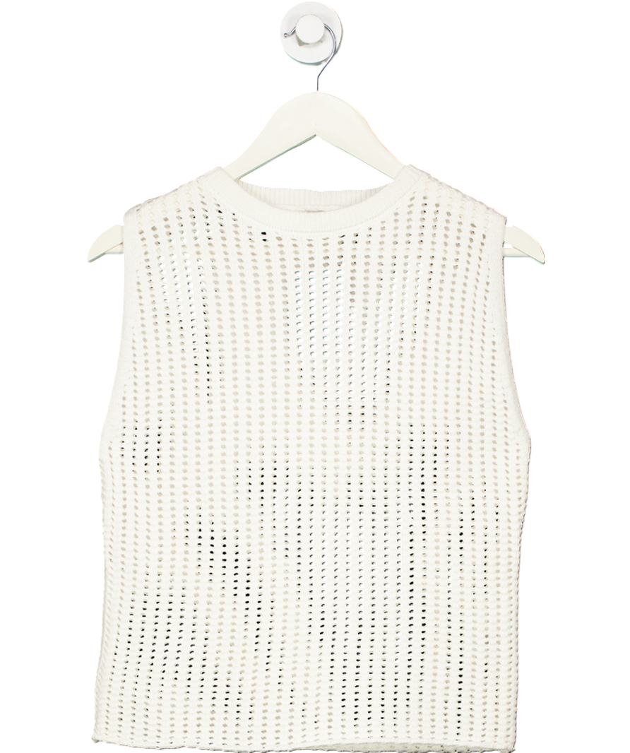 DISSH White Hunter Crochet Tank Top UK S