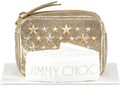 Jimmy Choo Metallic Leather Gold Star Embellished Pouch Clutch bag
