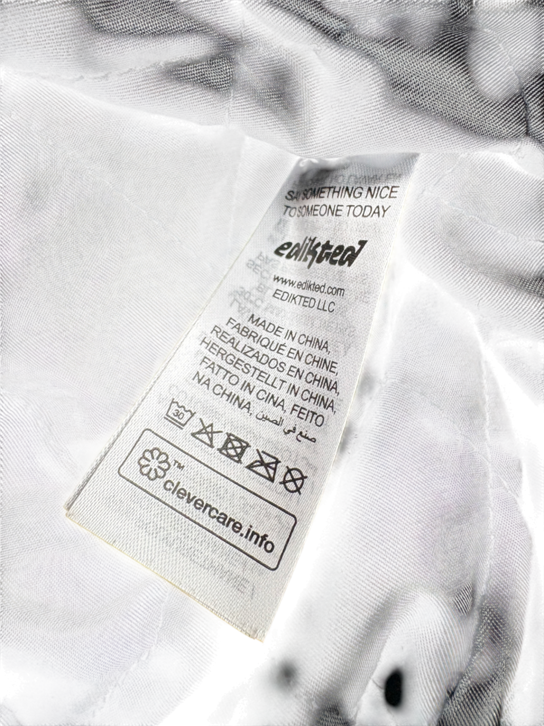 Edikted Black North Star Faux Leather Jacket UK M