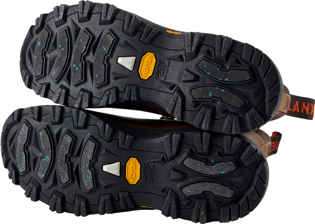 LANX Brown Ogden Acacia Distressed Water-resistant Oil Leather Hiker Boots UK 6 EU 39 👠