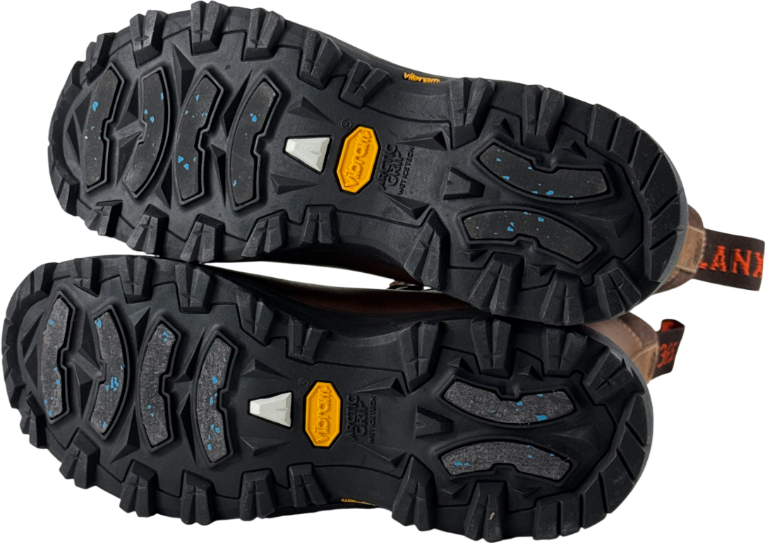 LANX Brown Ogden Acacia Distressed Water-resistant Oil Leather Hiker Boots UK 6 EU 39 👠