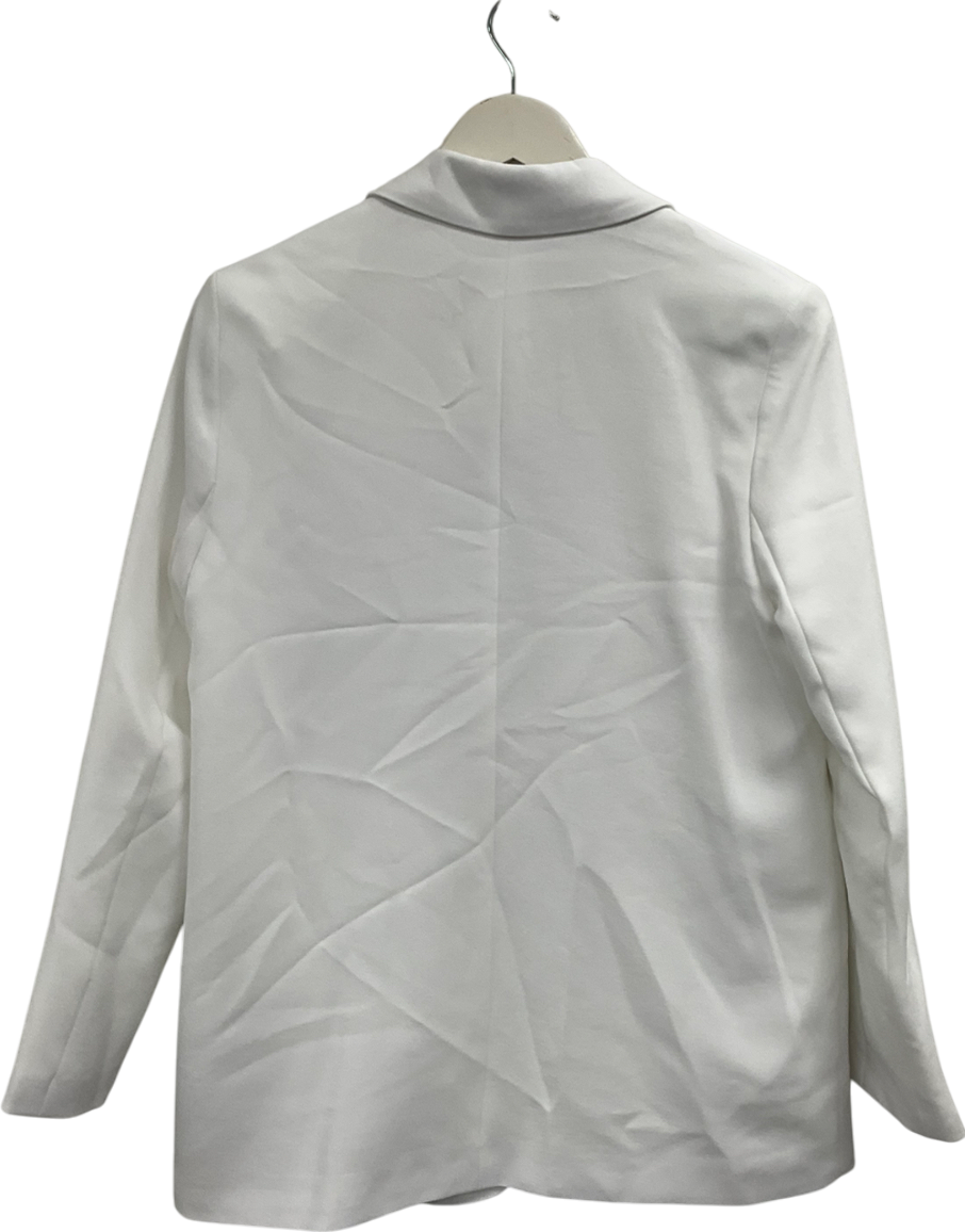 Primark White Single Breasted Blazer UK 10