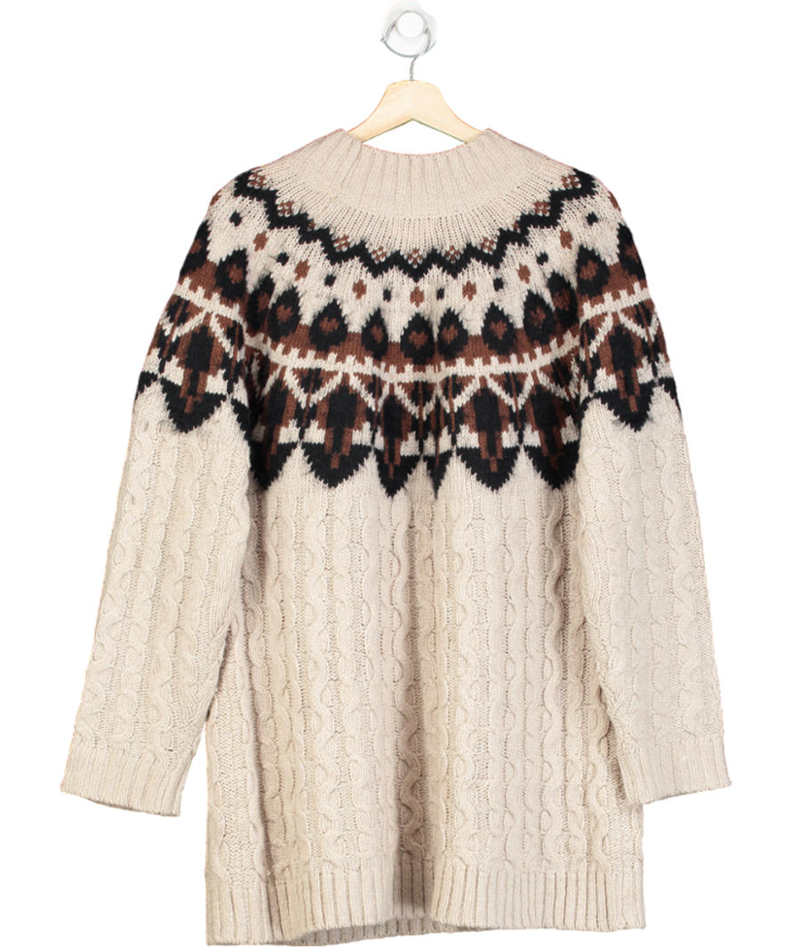 Fat Face Multicoloured Patterned Pullover Sweater UK 18