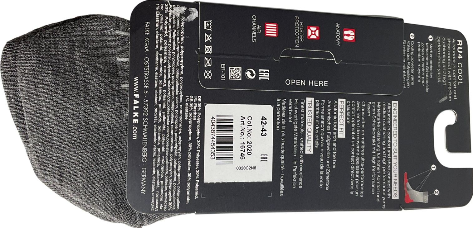 Falke Cream Ergonomic Sport System Run Sock UK 8 EU 42 👞