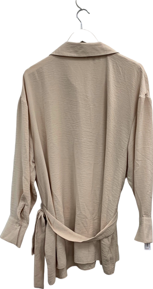 V by Very Beige Wrap Front Top UK 20