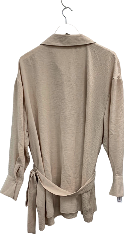 V by Very Beige Wrap Front Top UK 20