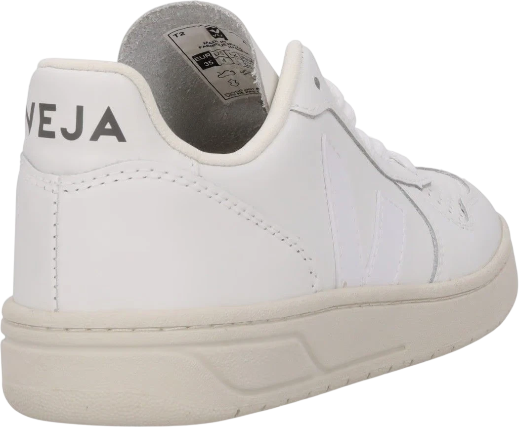 VEJA V-10 Leather Extra White Trainers UK 2 EU 35