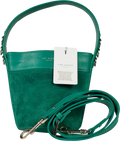 Ted Baker Green Sleek Equestrian Hobo Mini Bucket Bag One Size