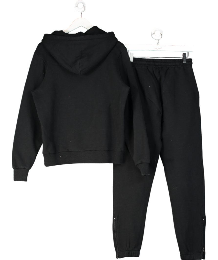 Trapstar Black London Shooters Hoodie And Joggers Tracksuit Set UK S