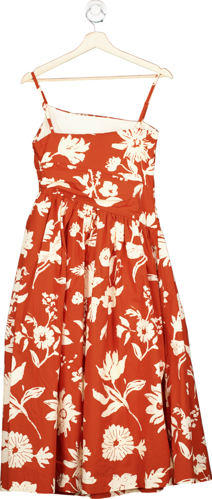 Fabrique Elizabeth Morling Red Floral Dress UK S
